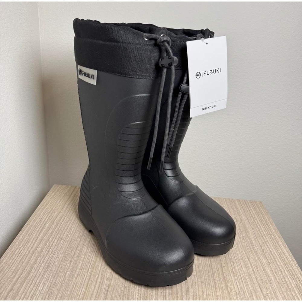Fubuki Niseko 3.0 Snow Boots Black Waterproof Fishing Winter Boots Size 6